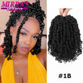 Passion Twist Crochet Hair 6/8/12/18 Inch Short Bob Pre-Looped Crochet Braids for Black Women Synthetic Braiding Hair Extensions