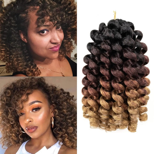1-5 Packs Wand Curl Crochet Hair 8-12Inch Jamaican Bounce Crochet Hair Crochet Hair Jamaican Bounce Curly Crochet Synthetic Hair