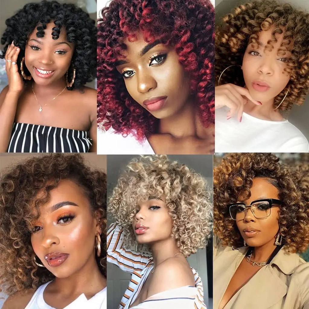 1-5 Packs Wand Curl Crochet Hair 8-12Inch Jamaican Bounce Crochet Hair Crochet Hair Jamaican Bounce Curly Crochet Synthetic Hair