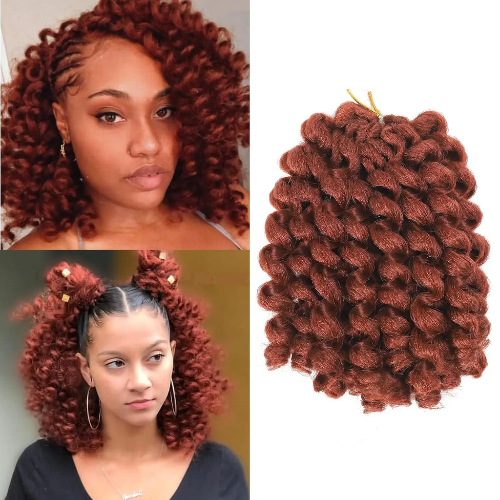 1-5 Packs Wand Curl Crochet Hair 8-12Inch Jamaican Bounce Crochet Hair Crochet Hair Jamaican Bounce Curly Crochet Synthetic Hair