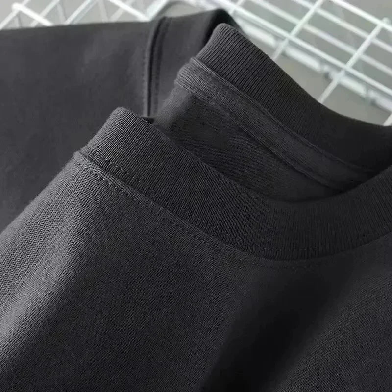 2026 Summer New Cotton Korea Short Sleeve T-Shirt for Men round Neck Casual Breathable Versatil Men Short Sleeve Unisex Tops