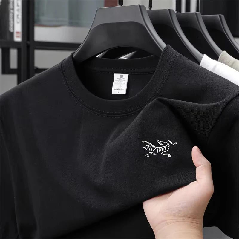 2026 Summer New Cotton Korea Short Sleeve T-Shirt for Men round Neck Casual Breathable Versatil Men Short Sleeve Unisex Tops