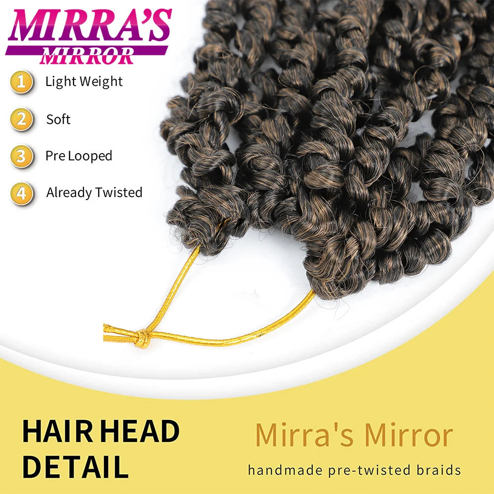 Passion Twist Crochet Hair 6/8/12/18 Inch Short Bob Pre-Looped Crochet Braids for Black Women Synthetic Braiding Hair Extensions